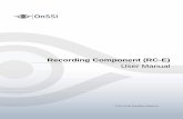 Recording Component (RC-E) - IP Video Management Software