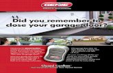 Did you remember to close your garage door?