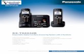 Panasonic KX-TG6632B Expandable Digital Cordless Answering