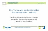 The Toner and InkJet Cartridge Remanufacturing Industry