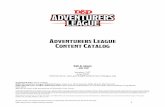 Adventurers League Content Catalog - Pywhakett