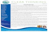 CLEAR THINKING - ClearLakeConservancy.org