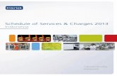 Schedule of Services & Charges 2013
