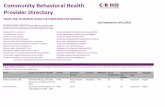 Community Behavioral Health Provider Directory