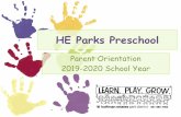 Parent Orientation PowerPoint 2019-2020