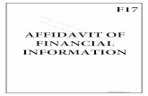 F17 AFFIDAVIT OF FINANCIAL INFORMATION