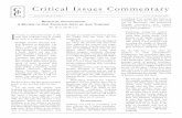 Critical Issues Commentary C J A BIBLICALLY BASED ...