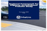 Regional Framework for Highway Jurisdictional Transfer Study