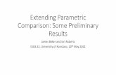 Extending Parametric Comparison: Some Preliminary Results