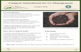 Compost Amendment Compost Amendment for Co-Management