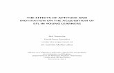 the effects of aptitude and motivation on the acquisition of efl in young learners