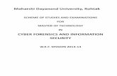 Syllabus M.Tech (Cyber Forensics & Information Security)