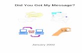 Did You Get My Message? - MacScouter