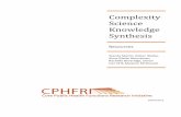 Complexity Science Knowledge Synthesis