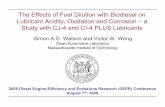 Effects of Fuel Dilution with Biodiesel on Lubricant Acidity