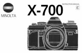 Minolta X-700 Instruction Manual