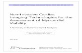 Non-Invasive Cardiac Imaging Technologies for the Assessment