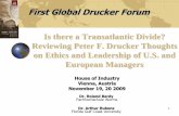 Is there a Transatlantic Divide? Reviewing Peter F. Drucker