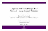 Logistic Network Design For Closed â€“ Loop Supply Chains