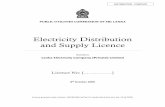 Electricity Distribution and Supply Licence