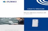 User's Manual for PLANET 802.11n Wireless Outdoor Access Point