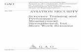 GAO-05-457 Aviation Security: Screener Training and Performance