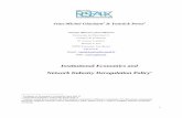 Institutional Economics and Network Industry Deregulation Policy3