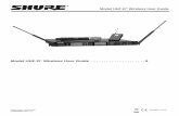 Model UHF-R Wireless User Guide - Shure