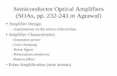 Semiconductor Optical Amplifiers (SOAs) - UNM