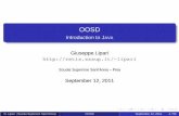 OOSD - Introduction to Java