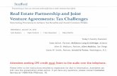 Real Estate Partnership and Joint Venture Agreements: Tax Challenges