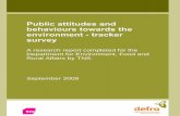 Public attitudes and behaviours towards the environment