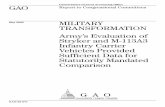 GAO-03-671 Military Transformation: Army's Evaluation of