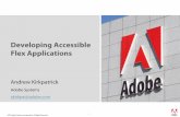 Developing Accessible Flex Applications - Adobe