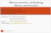 Microeconomics of Banking: Theory and Practice