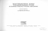 ESTIMATING AND TENDERING FOR CONSTRUCTION WORK