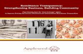 Remittance Transparency: Strengthening Business, Building