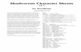 Shadowrun character sheets - Shadowrun Fan Site