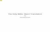 The Holy Bible: Maori Translation