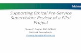 Supporting Ethical Pre-Service Supervision: Review of a ...