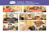 Birthday Party July 2016 - Isaacs Center