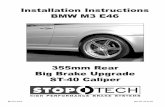 Installation Instructions BMW M3 E46