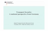 Transport Security: A national perspective from Germany