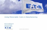 Using Returnable Carts in Manufacturing