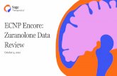 ECNP Encore: Zuranolone Data Review