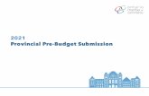 2021 Provincial Pre-Budget Report - OCC