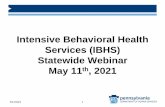 Intensive Behavioral Health Services (IBHS) Statewide ...