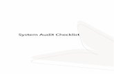 System Audit Checklist - mga.org.mt