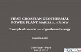 FIRST CROATIAN GEOTHERMAL POWER PLANT