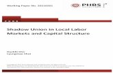 Shadow Union in Local Labor Markets and Capital Structure